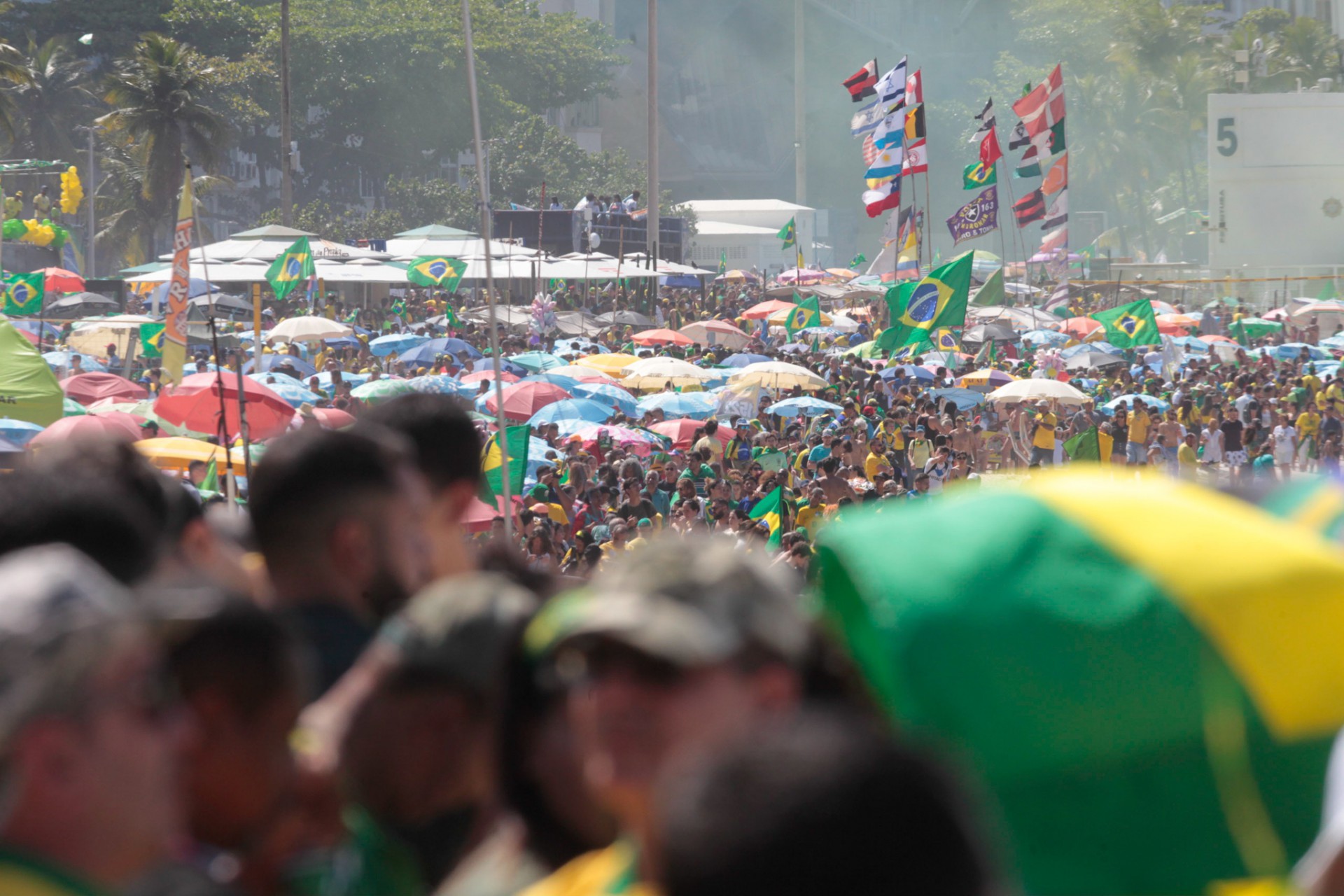 Evento cívico militar em Copacabana, Zona Sul do Rio de Janeiro, com a presença do Presidente da República, Jair Bolsonaro.  - Reginaldo Pimenta / Agência O Dia