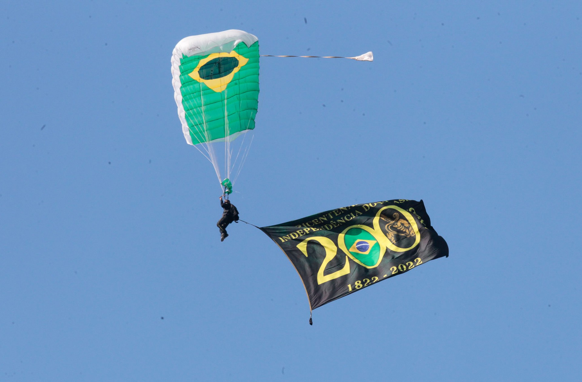 Evento cívico militar em Copacabana, Zona Sul do Rio de Janeiro, com a presença do Presidente da República, Jair Bolsonaro.  - Reginaldo Pimenta / Agência O Dia