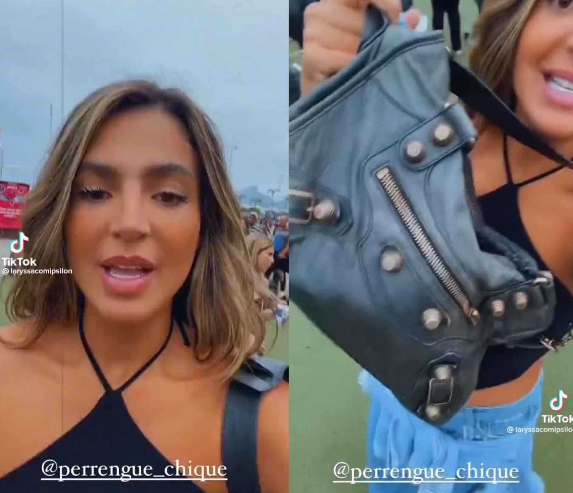 Jovem teve espelho de bolsa de luxo barrado no Rock in Rio  - Reprodução/Twitter