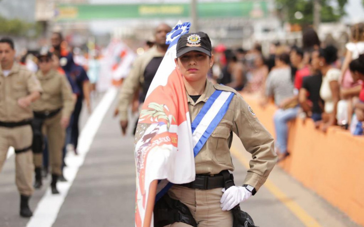 A Guarda Municipal também participou do desfile de 7 de Setembro
