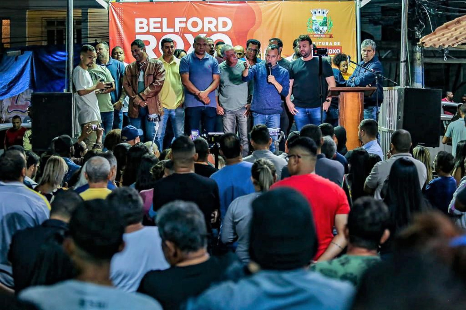 Durante o evento, o prefeito Waguinho listou a série de melhorias que a Prefeitura fez no Parque dos Ferreiras e bairros da região do Lote XV - Rafael Barreto / PMBR