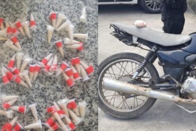 Homem atira contra a PM e foge, mas deixa carga de drogas para trás em Araruama