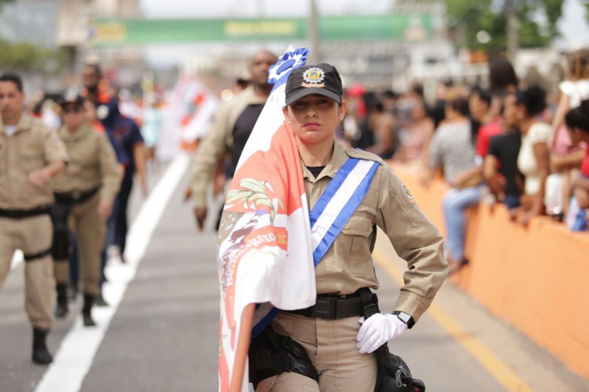 A Guarda Municipal tamb&eacute;m participou do desfile de 7 de Setembro - Rafael Barreto / PMBR