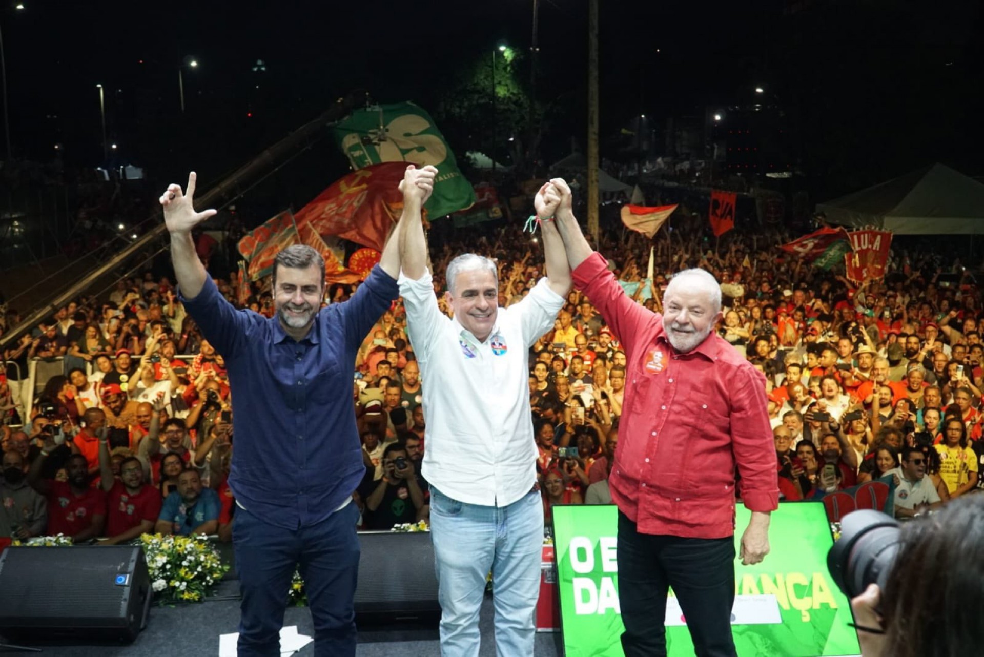 Lula declarou o seu apoio ao Freixo e Ceciliano - Divulgação / Twitter