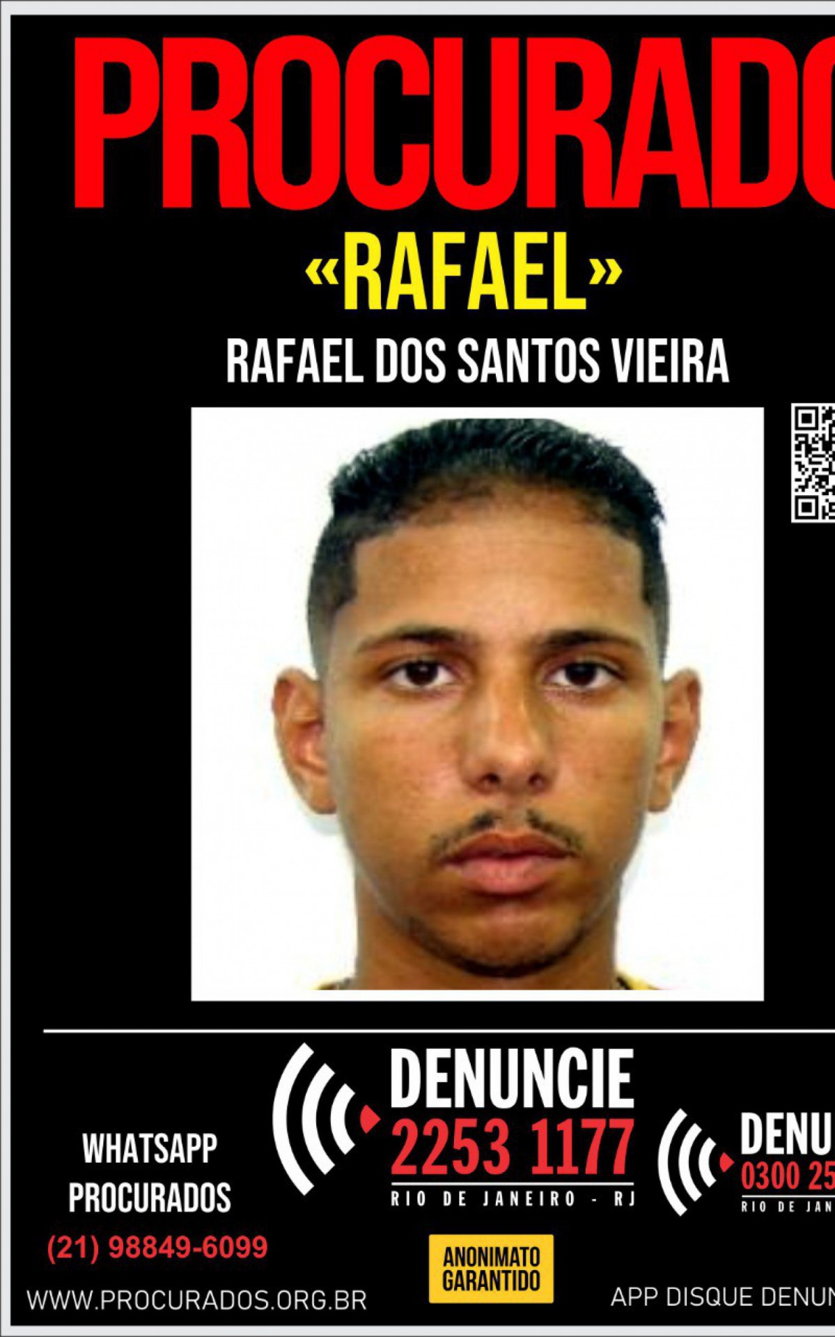 Rafael dos Santos Vieira, de 25 anos, &eacute; acusado de matar motorista de aplicativo - Foto: Divulga&ccedil;&atilde;o