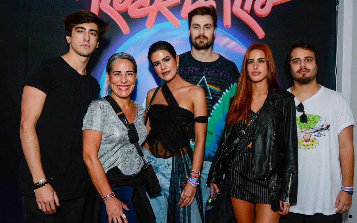 Cleo e fam&iacute;lia no Rock in Rio
