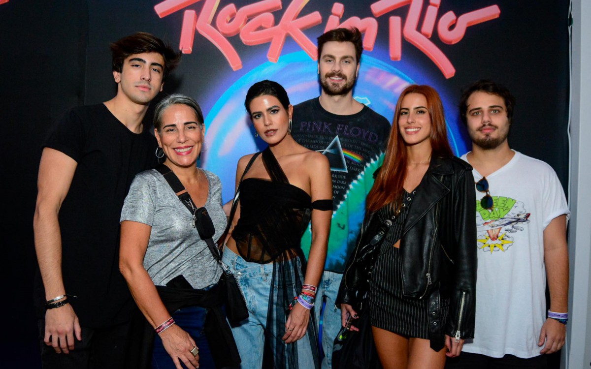Cleo e fam&iacute;lia no Rock in Rio