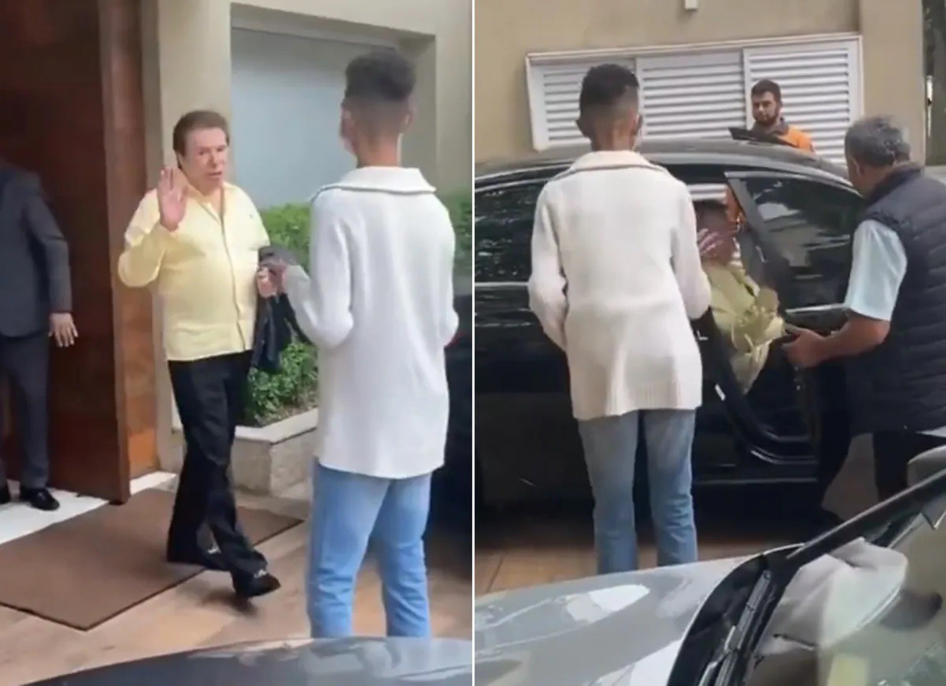 Silvio Santos recusa foto com fã - Reprodução Internet