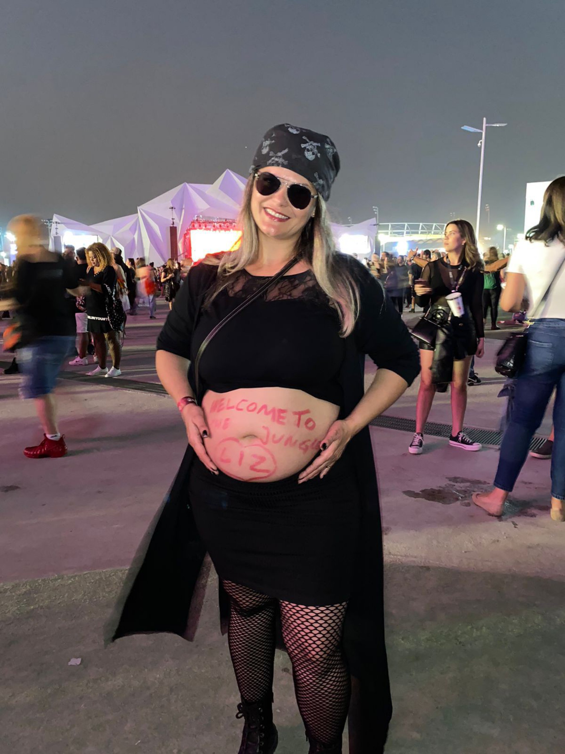 Gisele vai ao Rock in Rio pela primeira vez grávida da filha Liz - Julliana Reis / O Dia