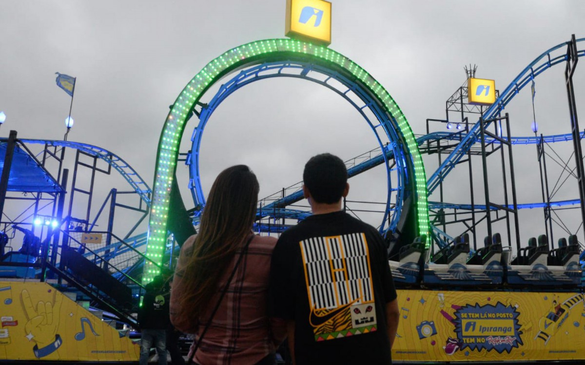 Funcionamento dos brinquedos do Rock in Rio s&atilde;o suspensos por causa do vento