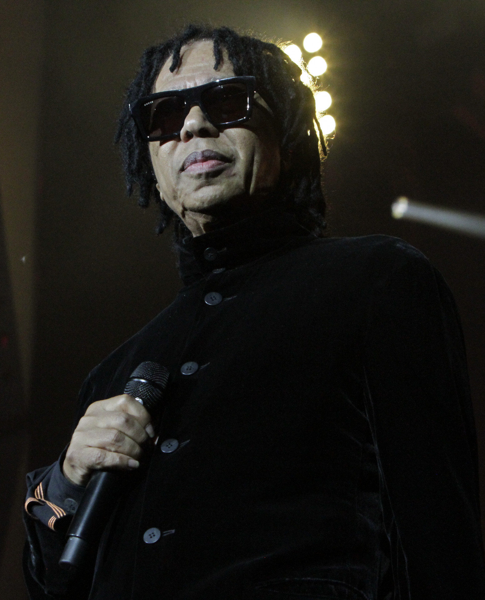 Apresentação do Djavan no Palco Mundo, durante o sexto dia do Festival Rock In Rio 2022, realizado na Cidade do Rock, Zona Oeste do Rio de Janeiro, neste sábado (10). - Marcos Porto/Agencia O Dia