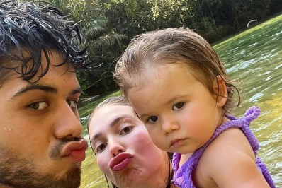 Virgínia mostra momento em cachoeira com Zé Felipe e Maria Alice: 'Amo mais que tudo'