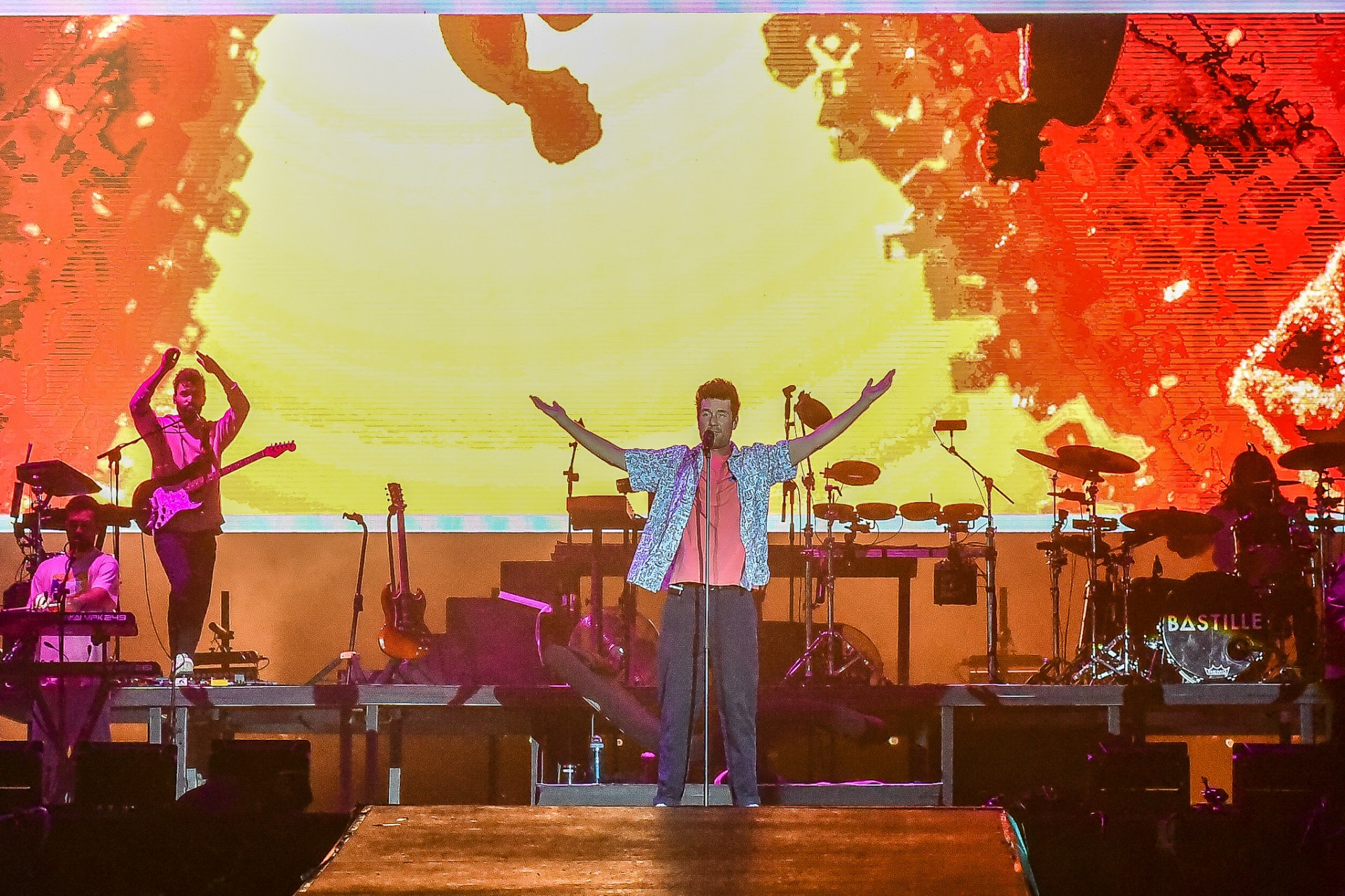 Com show animado, Bastille conquista o público do Rock in Rio - Marcelo Sa Barretto / Agnews