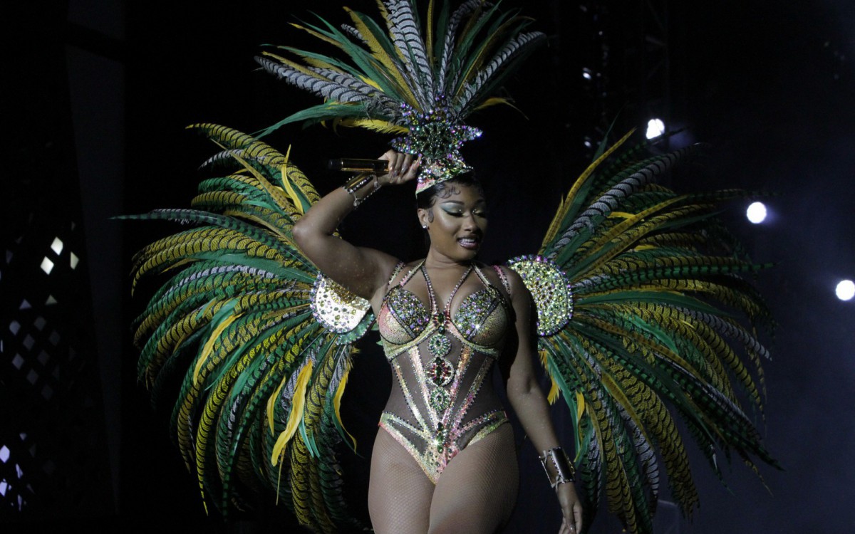 Show da cantora Show Megan Thee Stallion no Palco Mundo neste setimo dia do Festival Rock In Rio 2022, realizado na Cidade do Rock, Zona Oeste do Rio de Janeiro, neste Domingo(11). Foto: Marcos Porto/Agencia O Dia