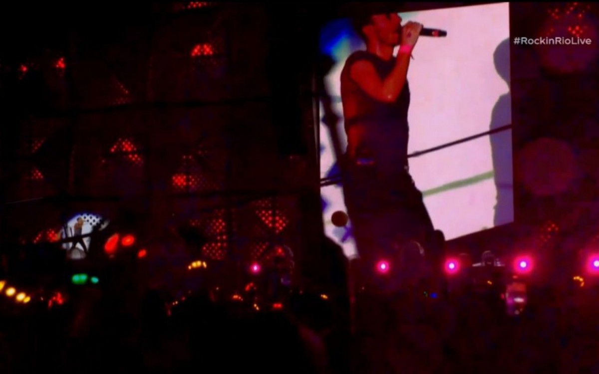 Apresentação da banda Coldplay no Palco Mundo, durante o sexto dia do Festival Rock In Rio 2022, realizado na Cidade do Rock, Zona Oeste do Rio de Janeiro, neste sábado (10) - Reprodução / Multishow