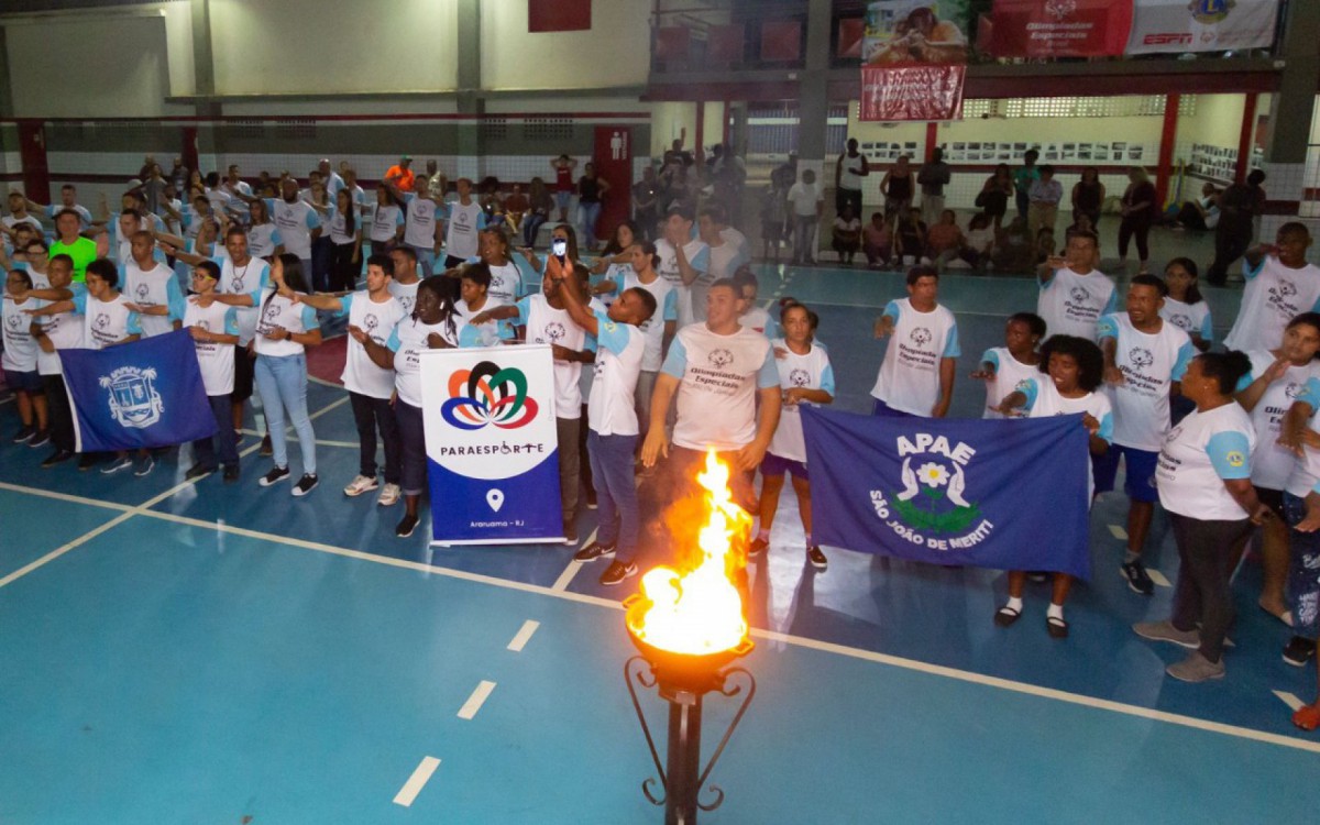 200 atletas, de 14 municípios, participaram das atividades recreativas e inclusivas. - Divulgação