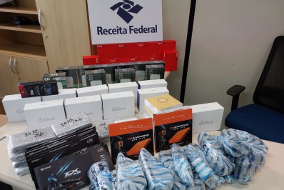Receita Federal apreende 51 aparelhos de TV Box piratas em Ramos