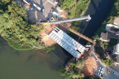 Obras da Ponte Ruth Coutinho avançam em Barra Mansa