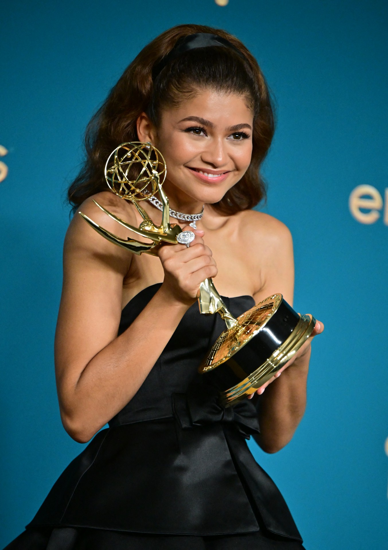 Zendaya levou o Emmy de melhor atriz em Série de drama - AFP