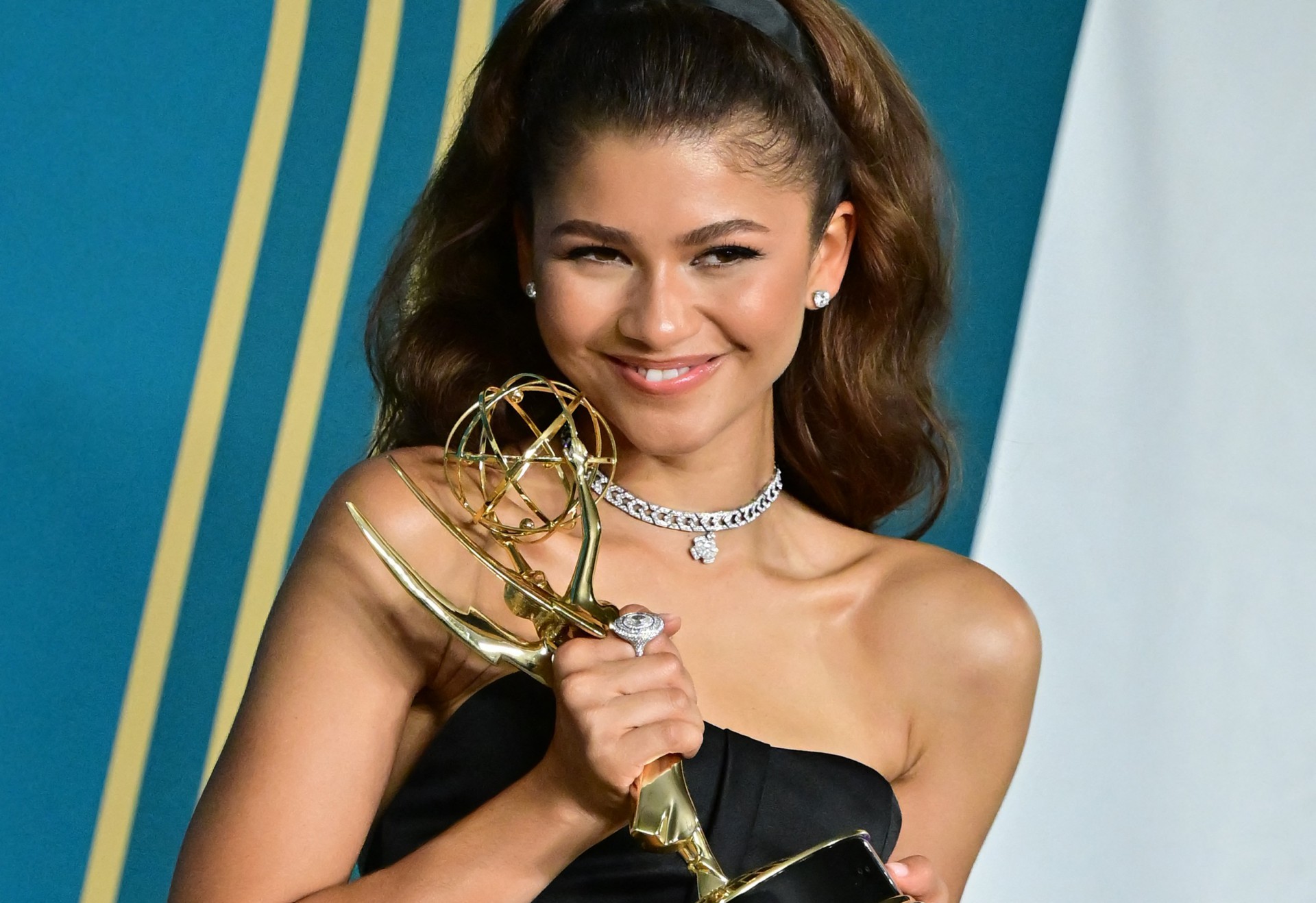 Zendaya levou o Emmy de melhor atriz em Série de drama - AFP