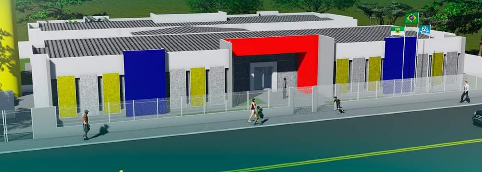 Planejamento de como ficar&aacute; a nova creche