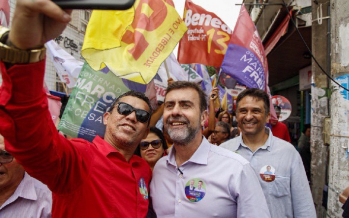 Deputado federal e candidato ao Governo do Estado Marcelo Freixo (PSB)