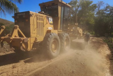 Estradas vicinais castigadas pelas chuvas são recuperadas para atender necessidades dos produtores rurais