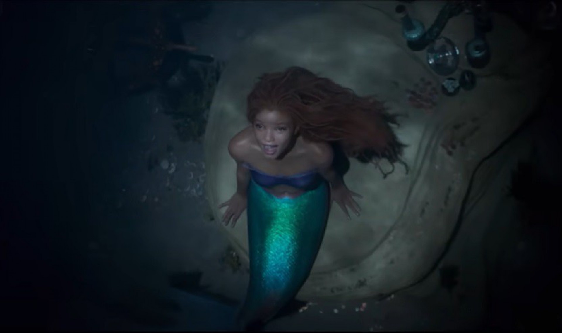 Halle Bailey como Ariel em A Pequena Sereia - Reprodução de vídeo