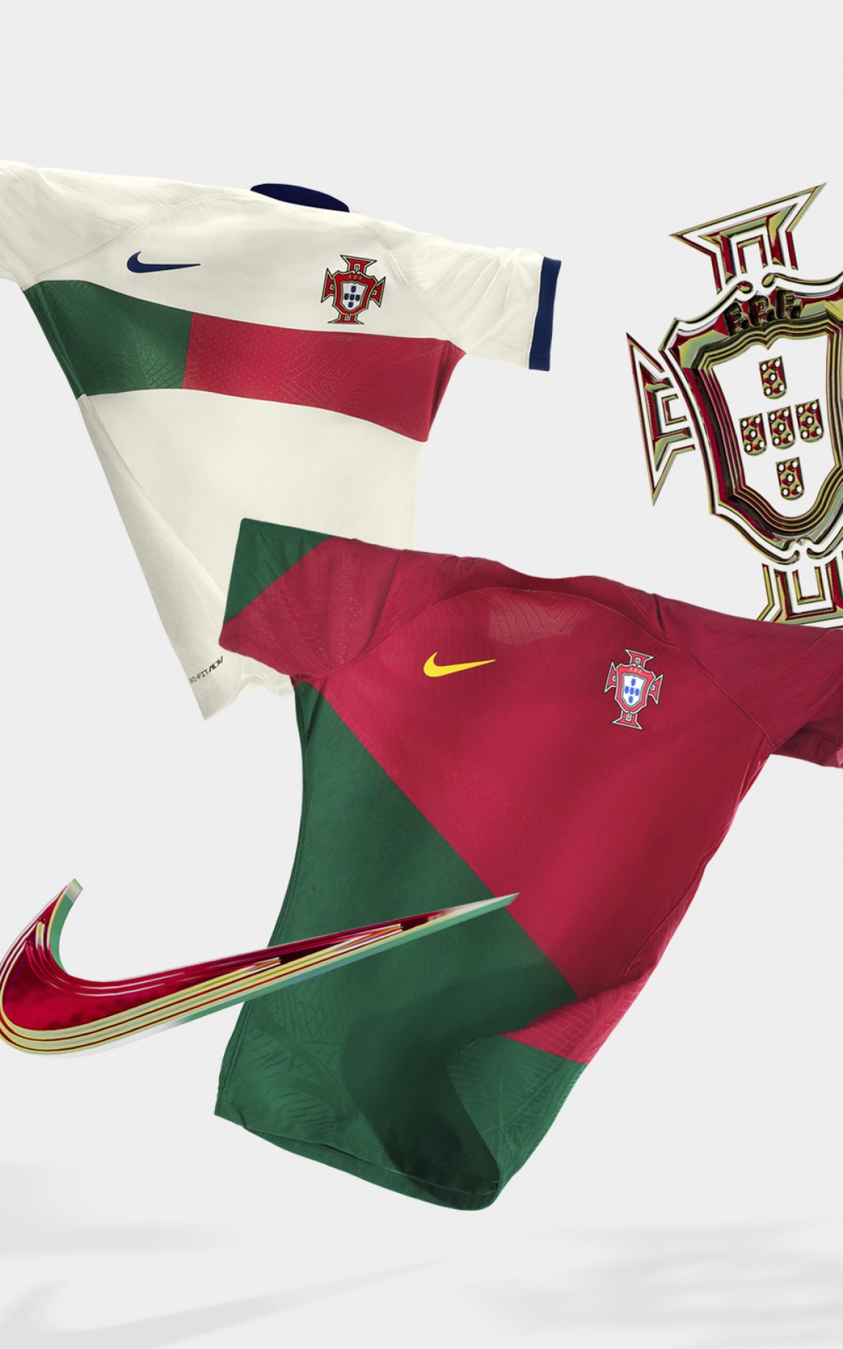 Uniformes da seleção portuguesa fogem do tradicional - Foto: Divulgação