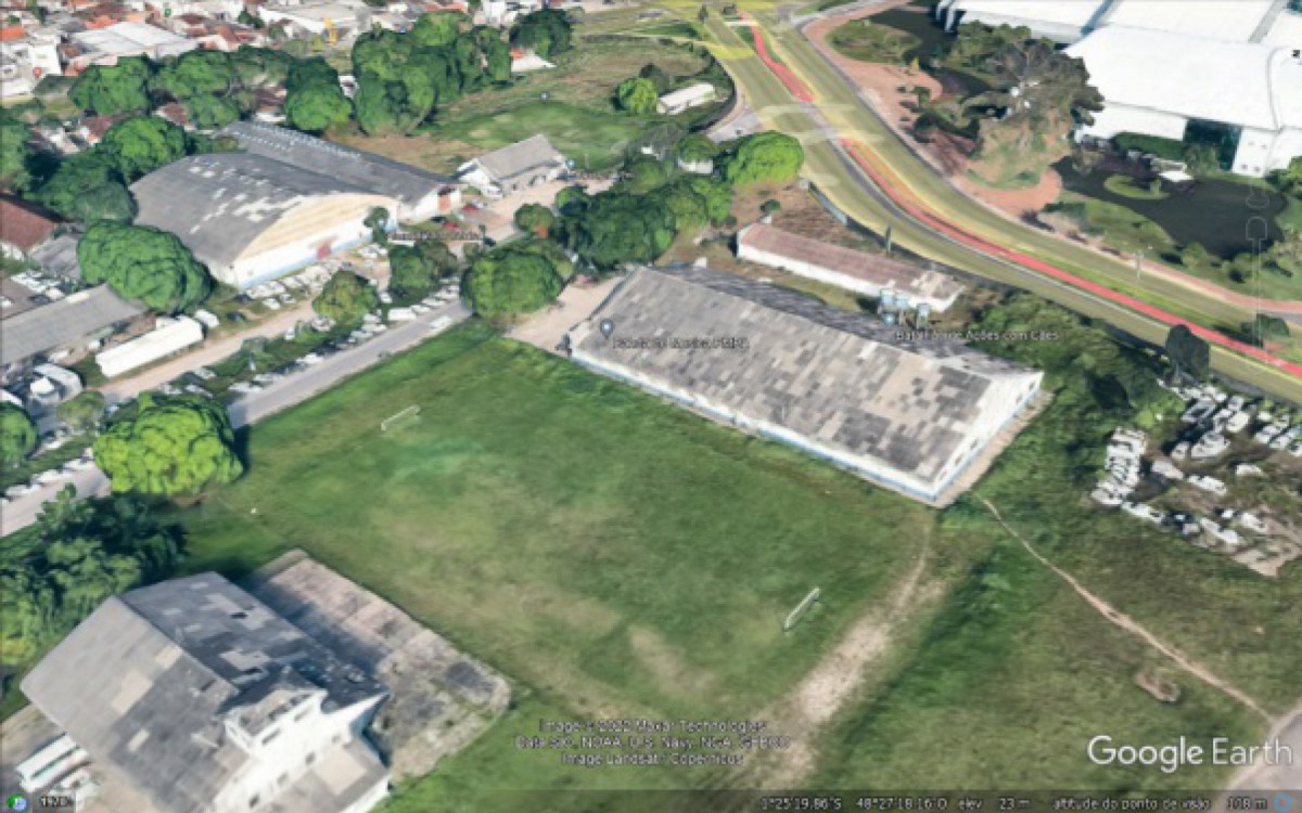 Imagem de sat&eacute;lite do local onde as imagens foram feitas, na sede da Rotam, na Avenida Brigadeiro Prot&aacute;sio, em Bel&eacute;m (PA)