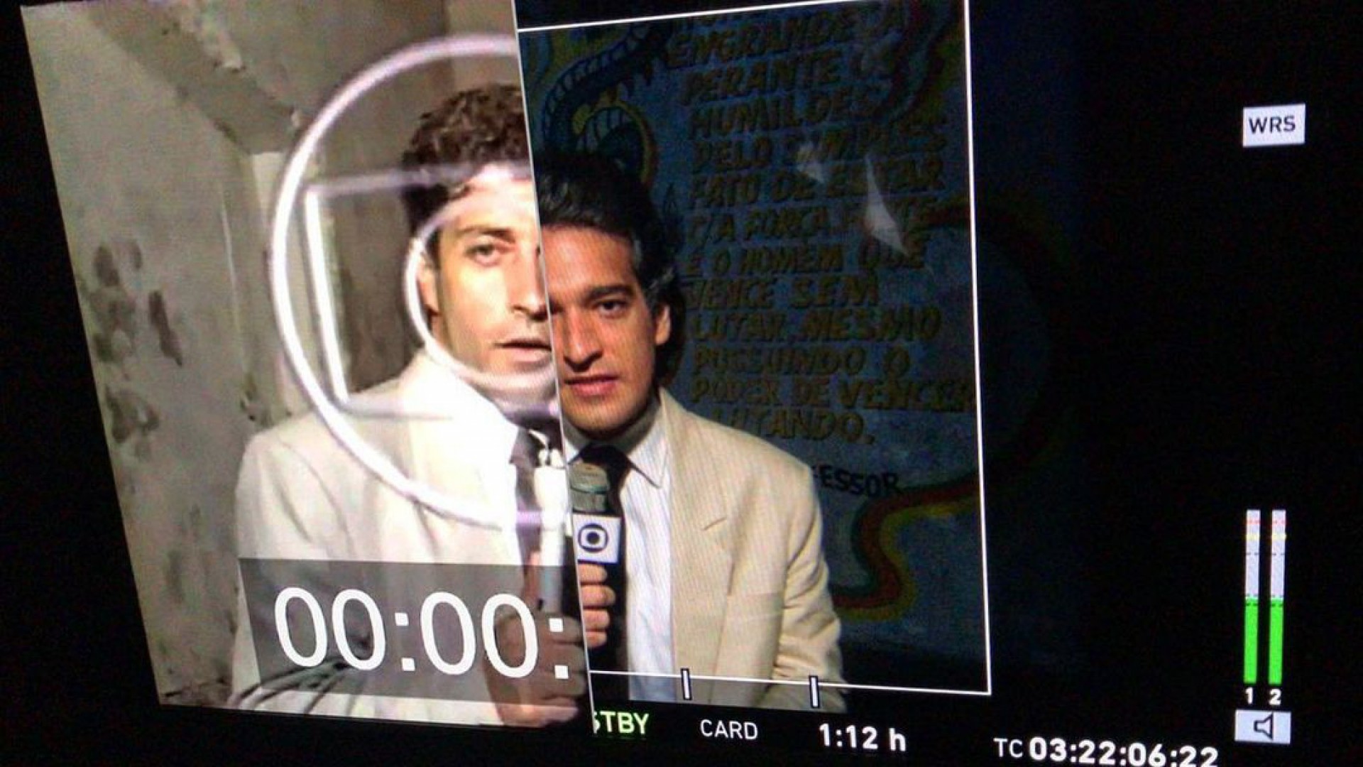 Humberto Carrão posta foto caracterizado como o jornalista Caco Barcellos - Reprodução Internet