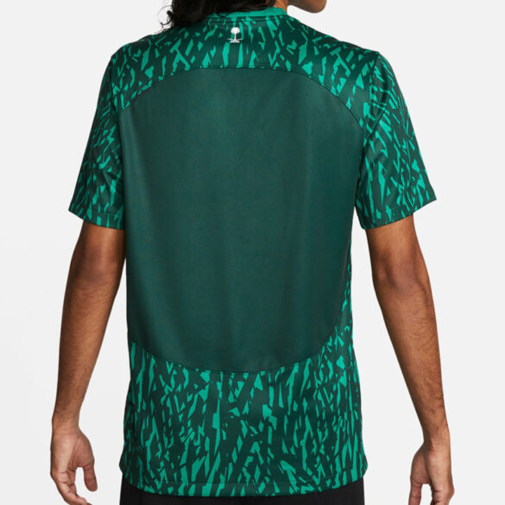 Parte de trás da segunda camisa da Arábia Saudita terá apenas a cor verde onde ficará o número - Divulgação