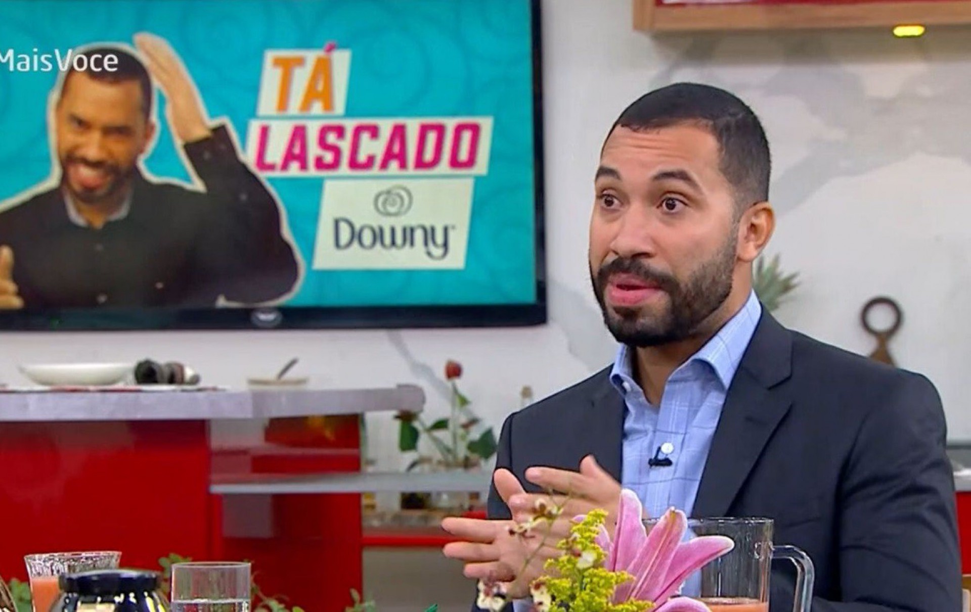 Ana Maria Braga comparou cabelo black power de 'cogumelo' durante quadro de Gil do Vigor - Reprodução/TV Globo 