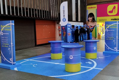 MetrôRio inaugura posto de troca de figurinhas do álbum da Copa do Mundo 2022