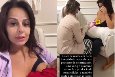 Viviane Araújo relata dificuldades na amamentação: 'Não é fácil'