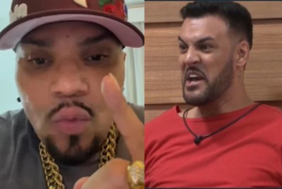 Naldo Benny ameaça MC Créu por polêmica com Moranguinho: 'Vou te dar um pau'