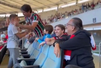 Após vitória sobre o Flamengo, Fluminense faz brincadeira com Galvão Bueno: 'Sentiu'