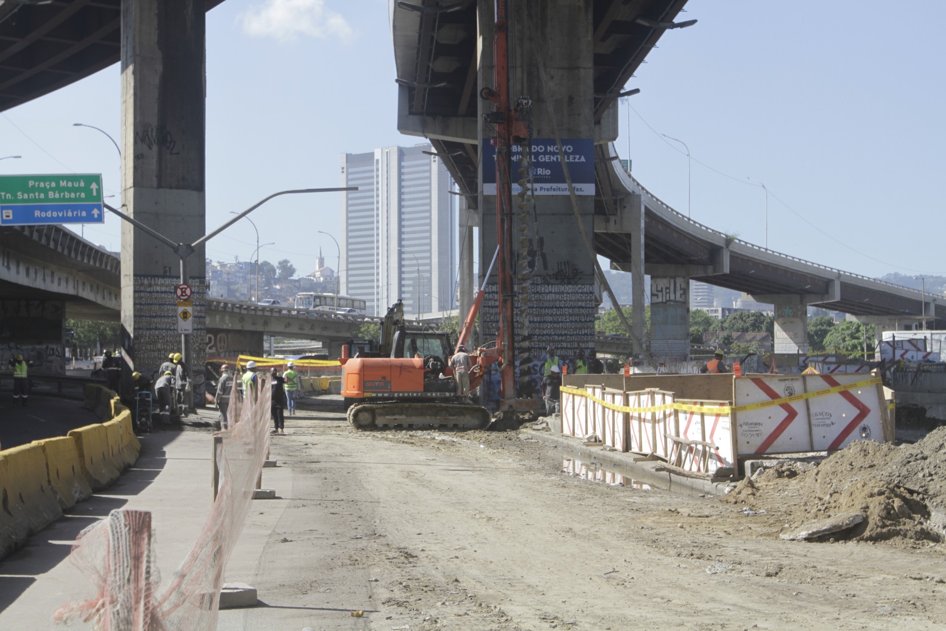 Obras do Terminal Gentileza - Marcos Porto/Agencia O Dia