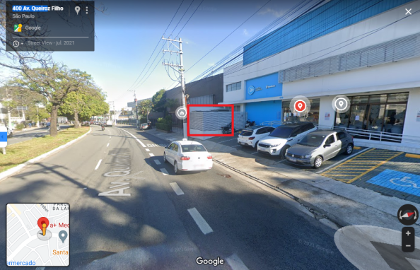 Capturas de tela do Google Street View mostram os mesmos elementos identificados no v&iacute;deo investigado - Reprodu&ccedil;&atilde;o