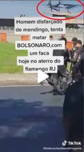 Frame do v&iacute;deo publicado no TikTok - Reprodu&ccedil;&atilde;o