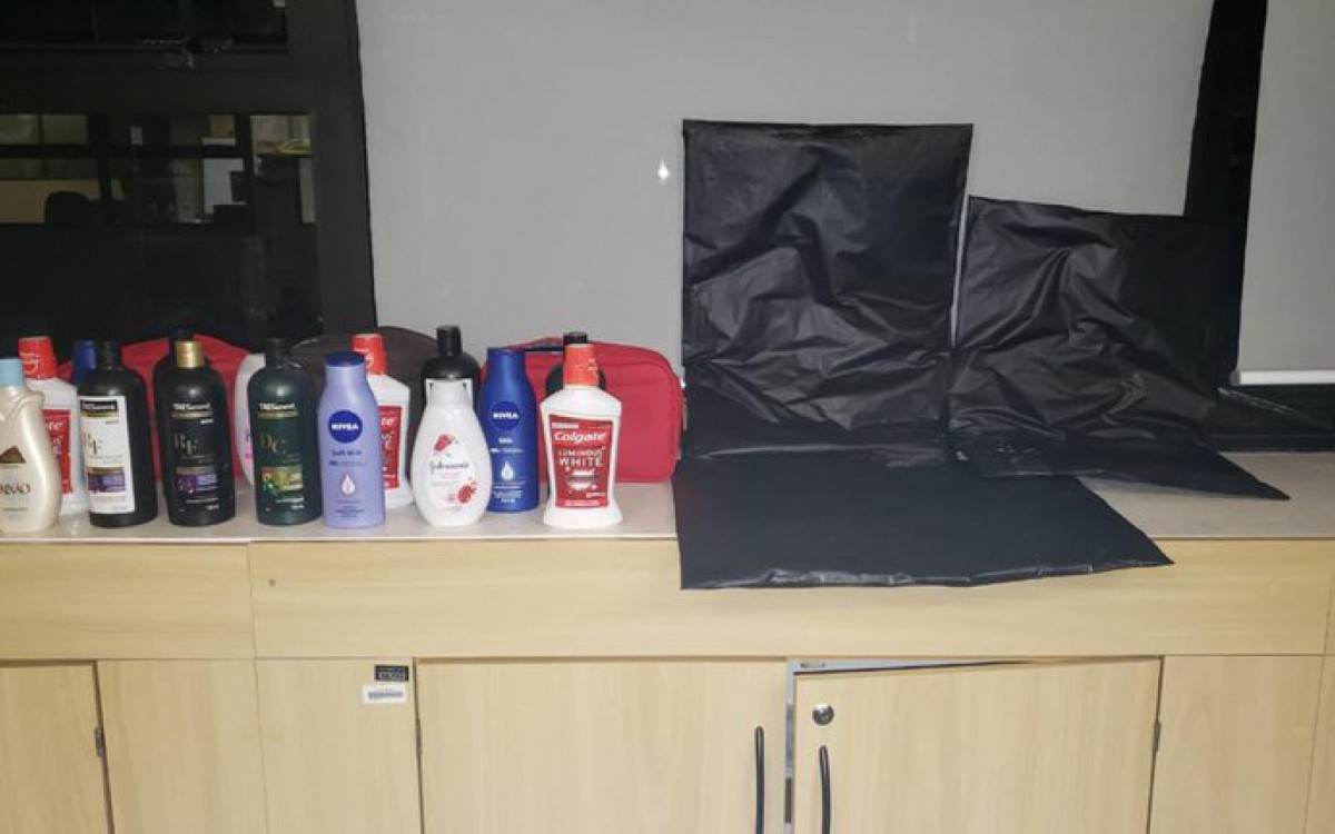 Produtos apreendidos pela PF