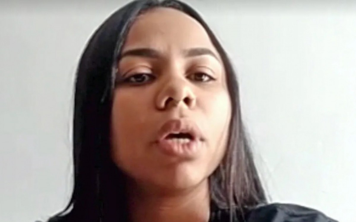 Lizandra Souza, de 27 anos, foi vítima do ataque racista - Reprodução/TV Globo