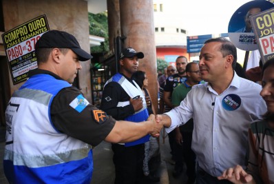 Na Tijuca, Neves falou da violência urbana principal aflição de todos