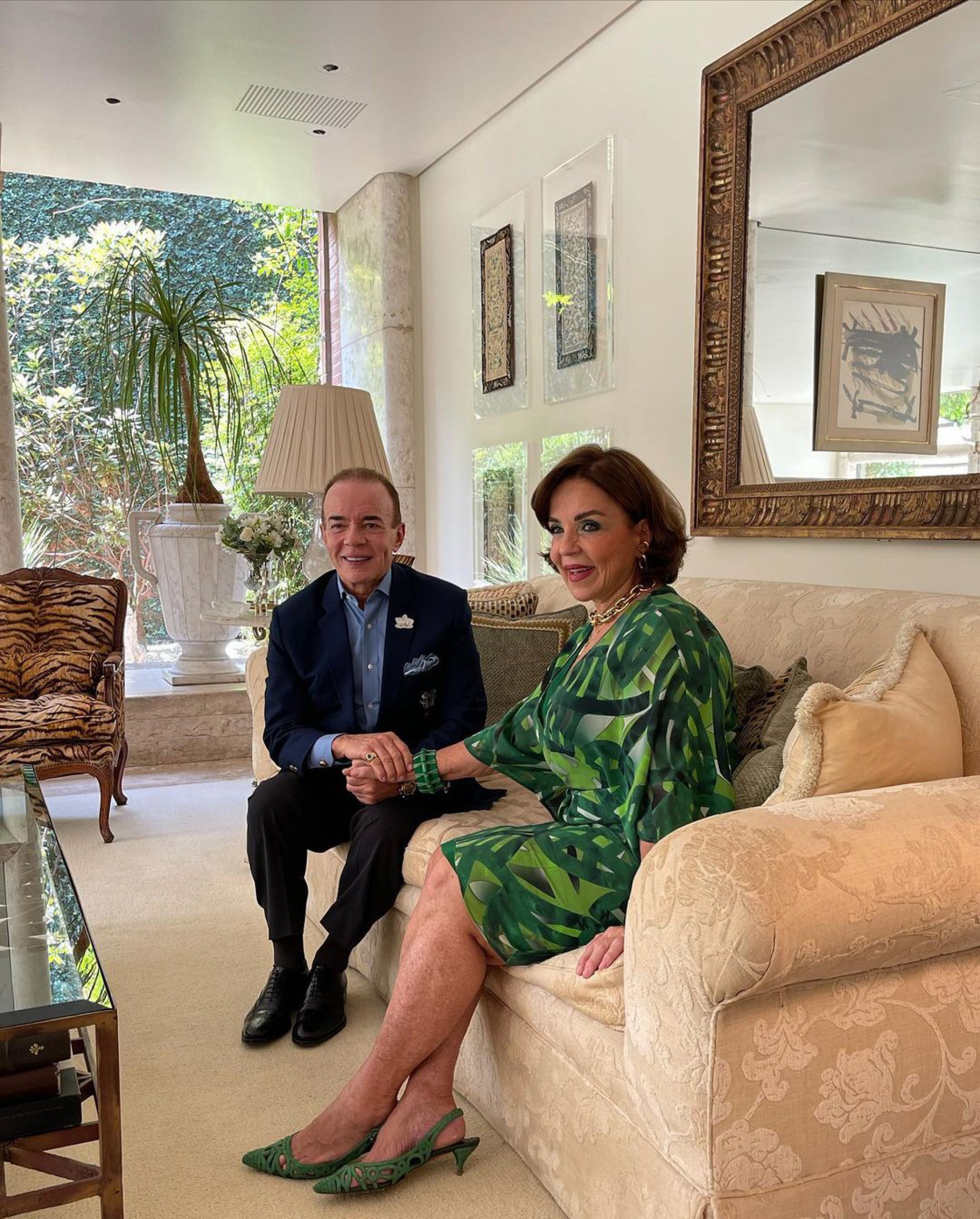 Chiquinho Scarpa e a irmã, Fátima - Reprodução Internet