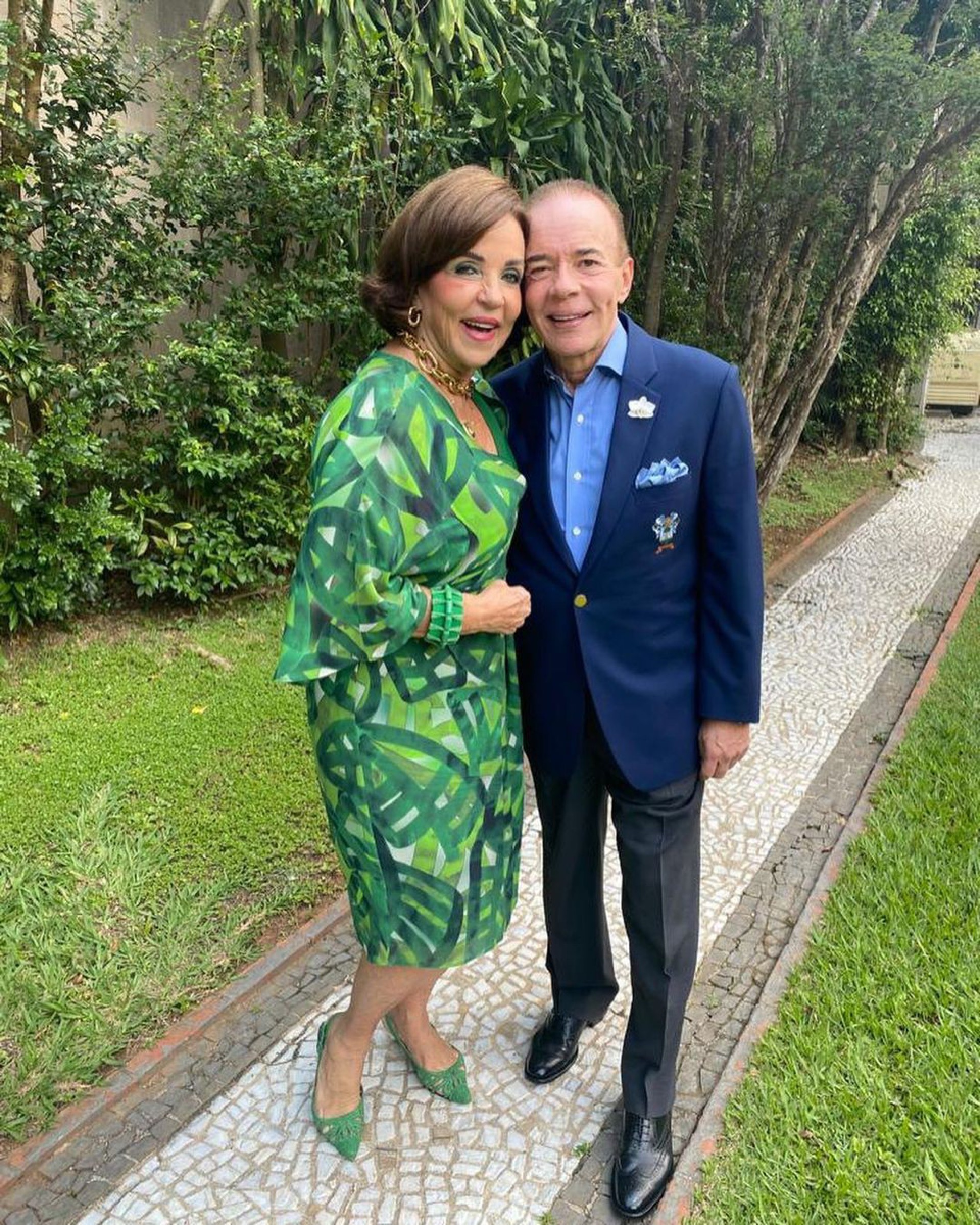 Chiquinho Scarpa e a irmã, Fátima - Reprodução Internet