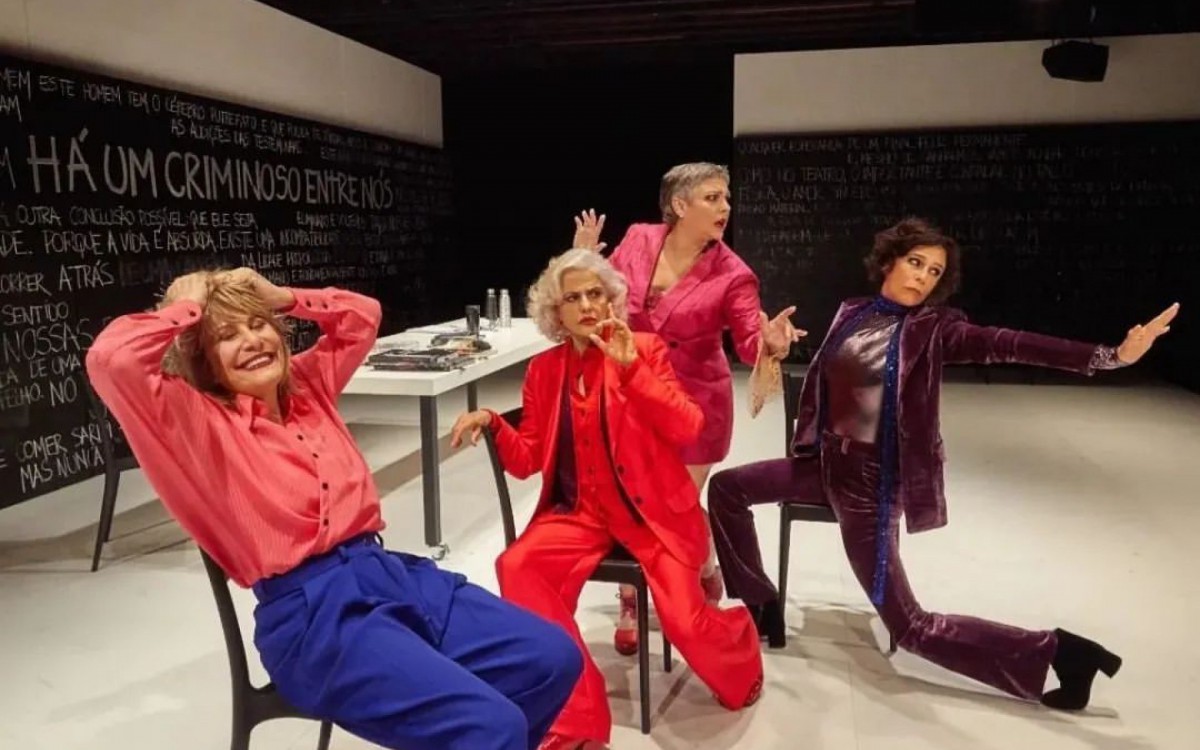 Marieta Severo contracena com Andrea Beltrão, Renata Sorrah e Ana Baird em 'O Espectador' - Divulgação/Nana Moraes