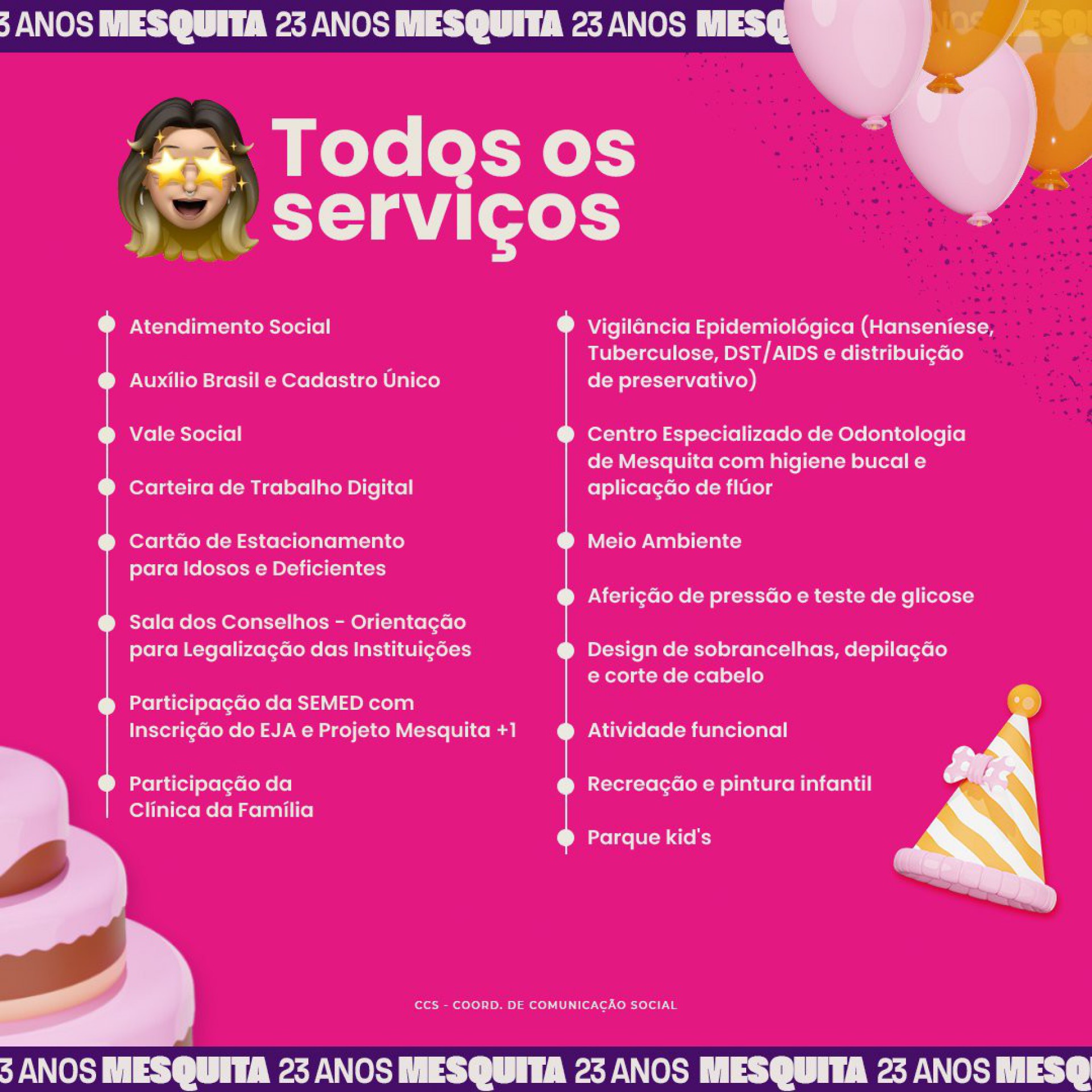 O evento faz parte da Expo Mesquita faz 23 e acontece das 9h e 12h