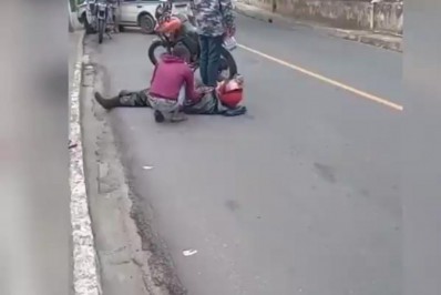 Motociclista se envolve em acidente na altura do Morro do Peres