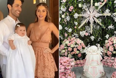Bárbara Evans celebra batizado da filha ao ar livre: 'Perfeição'
