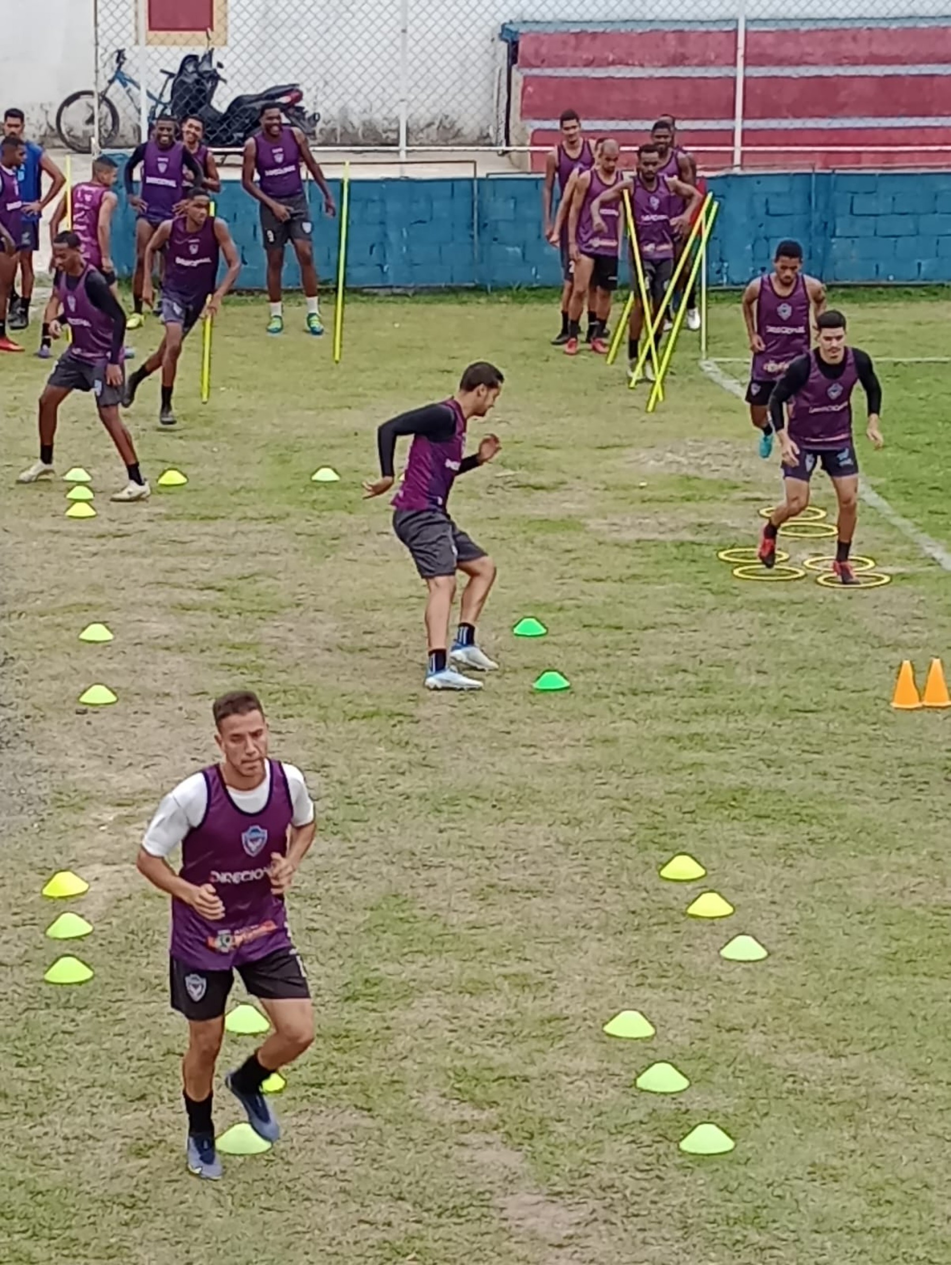 Os jogadores aprimoraram a parte física visando o jogo contra o Mageense - Divulgação